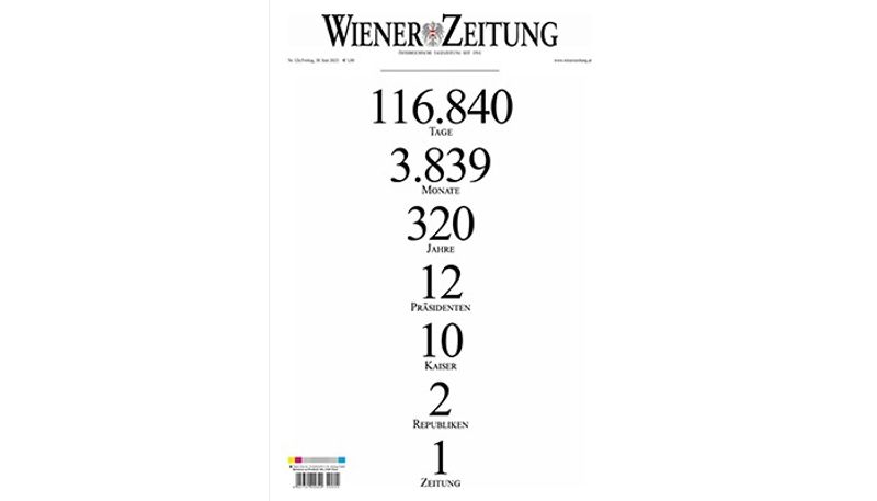 320 year old Vienna newspaper Wiener Zeitung shuts print edition leaves internet dejected gcw