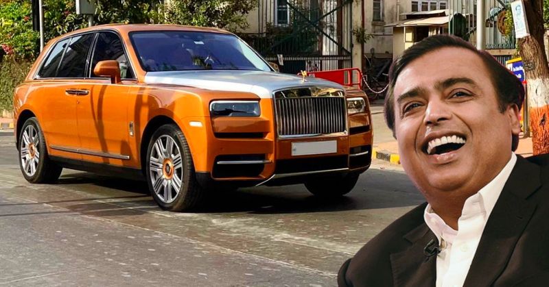 Color changing Rolls-Royce Cullinan SUV of Mukesh Ambani caught on camera prn