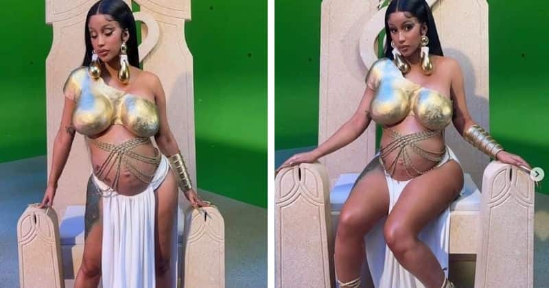 Weird and Creepy': Netizens troll Uorfi Javed's 'golden breast plate' blouse inspired by rapper Cardi B (Video) RBA