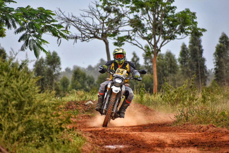 Bengaluru Biker Rajendra R lift national rally sprint championship race title ckm