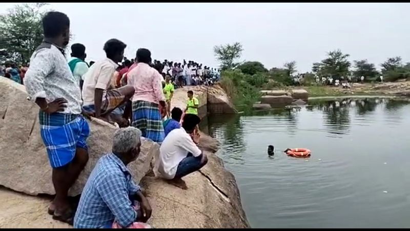 woman child drowned water and death in pudukkottai district