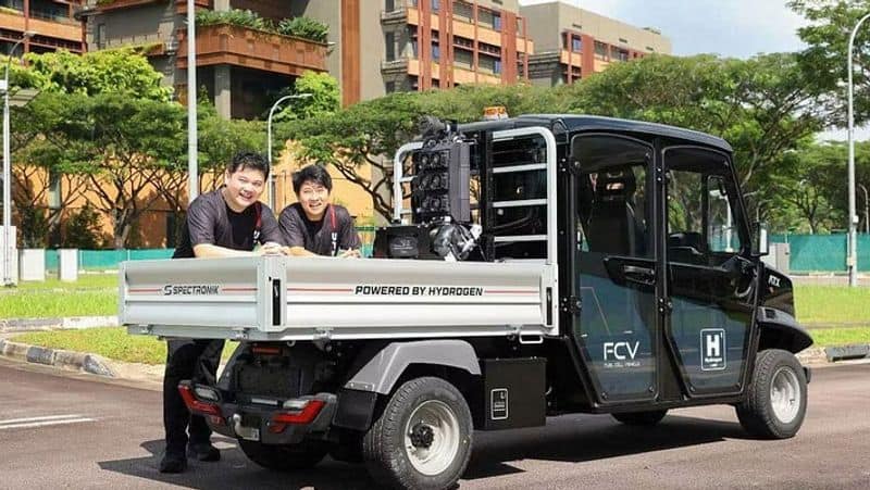 Singapores first hydrogen-powered light vehicle will be tested at the JDC Jurong Innovation Park for a year