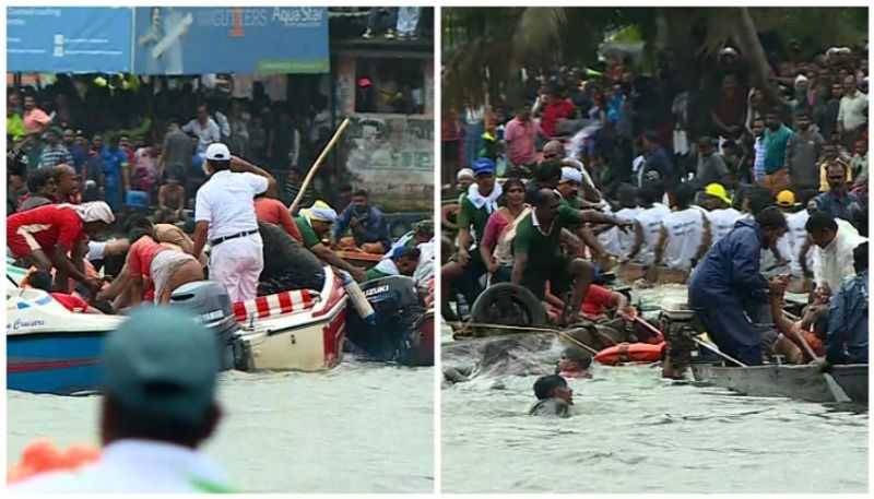 Champakulam boat race: Snake boat capsizes, all rescued anr