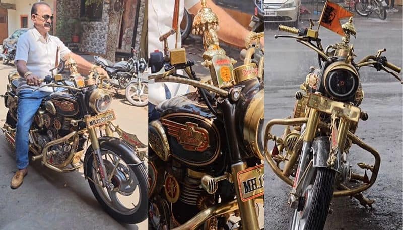 Gold royal enfield video viral in social media know its story here-sak