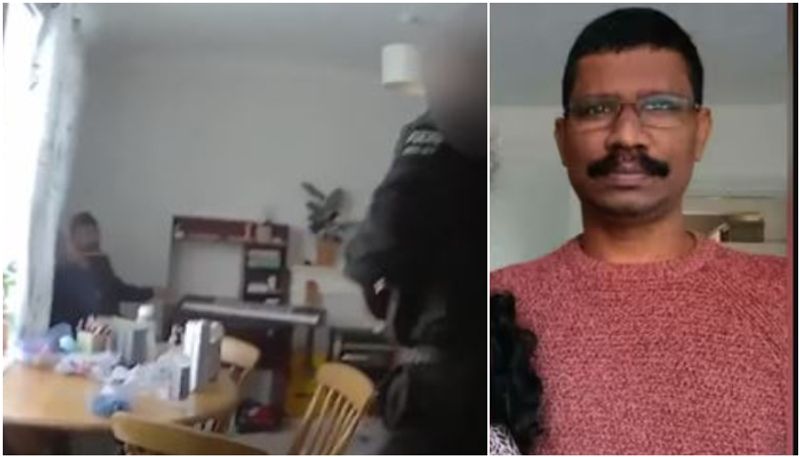 Northants Police video Horror moment keralite triple killer dad who strangled wife and two childrem in uk vkv