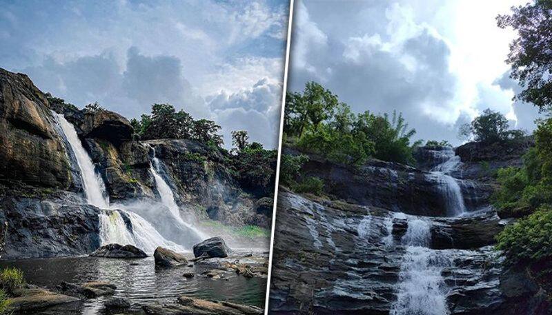 flood in athirapalli Falls Tourists are prohibited! dee