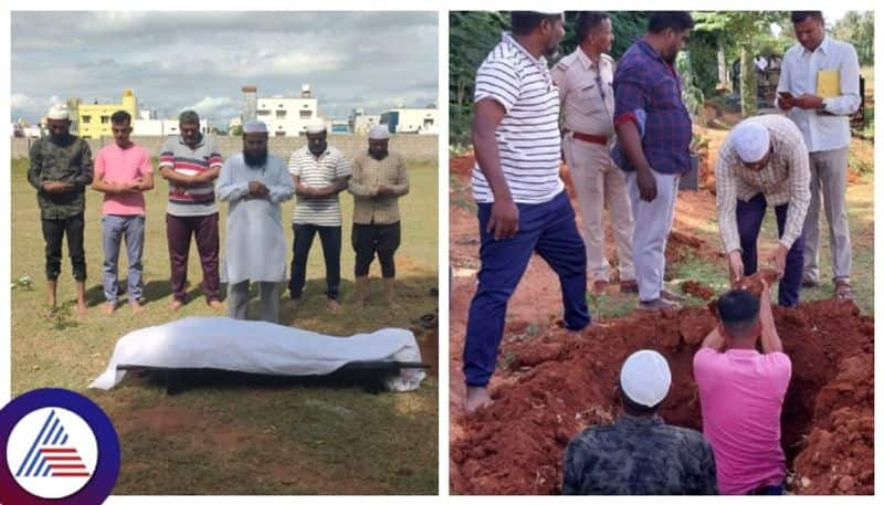 Muslim youths showed humanity by cremate an unknown dead body in chamarajanagar gow