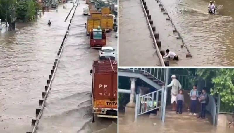 WATCH Heavy rains lash Gurugram, videos of waterlogging in many areas go viral snt