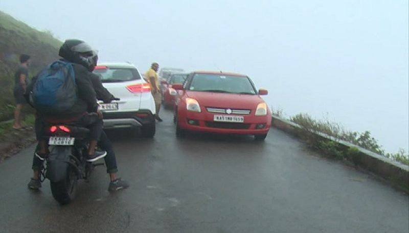 Locals Tired of the Noise of Tourists Bikes in Chikkamagaluru grg