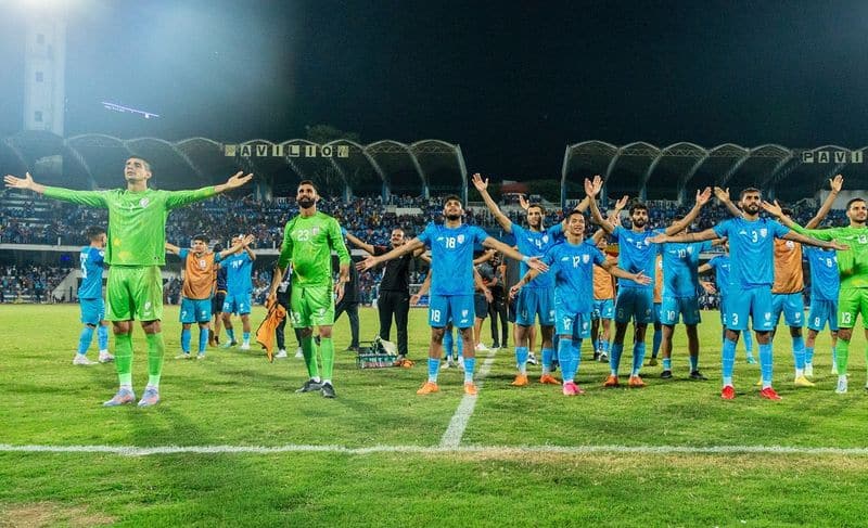 SAFF Championship 2023 Final Team India Beat Kuwait to Win trophy bt Record 9th time san