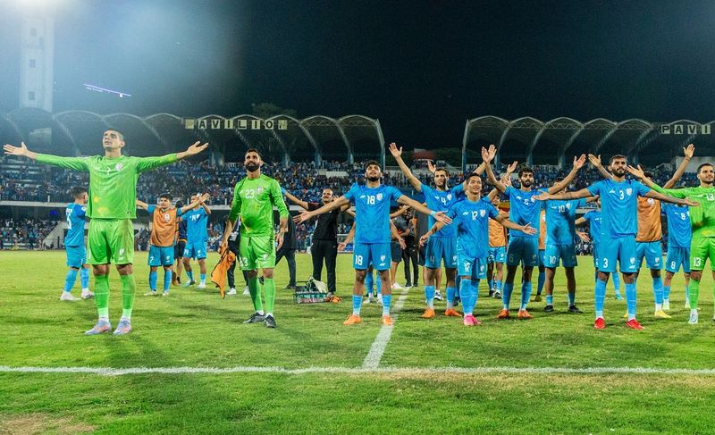 SAFF Championship 2023 Final Team India Beat Kuwait to Win trophy bt Record 9th time san