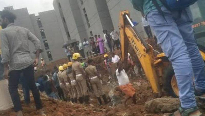 coimbatore college compound wall collapse...death toll rises to 5