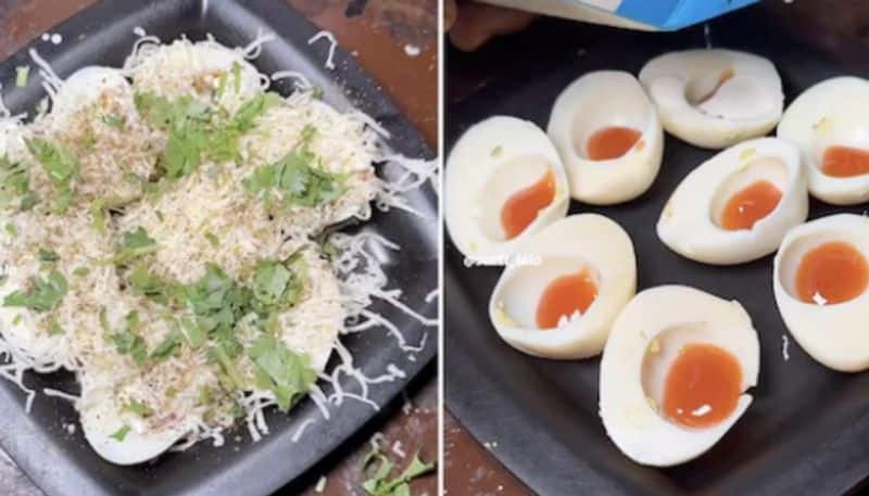 Street Vendor Makes Bizarre Egg Pani Puri azn