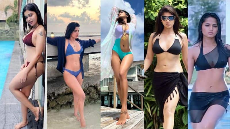 Anushka Nayanthara Samantha Malavika mohanan here the Bikini photos of tamil cinema actress gan