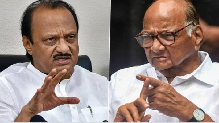 Ajit Pawar and Sharad Pawar 