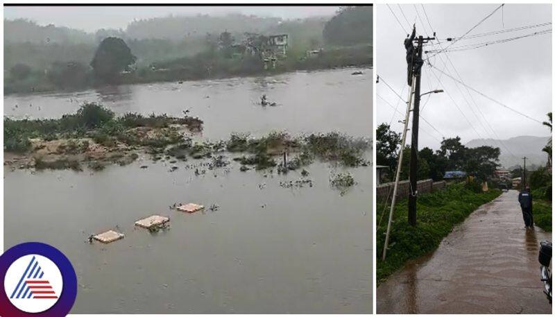 Heavy rains in coffee land Chikmagalur Tunga Bhadra and Hemavati rivers are filled sat