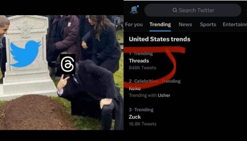 Threads trending on Twitter as Meta launches competitor vvk