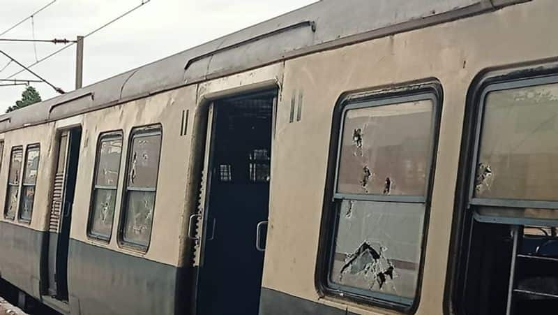 Chennai local train damaged as clashes erupt between students of two colleges