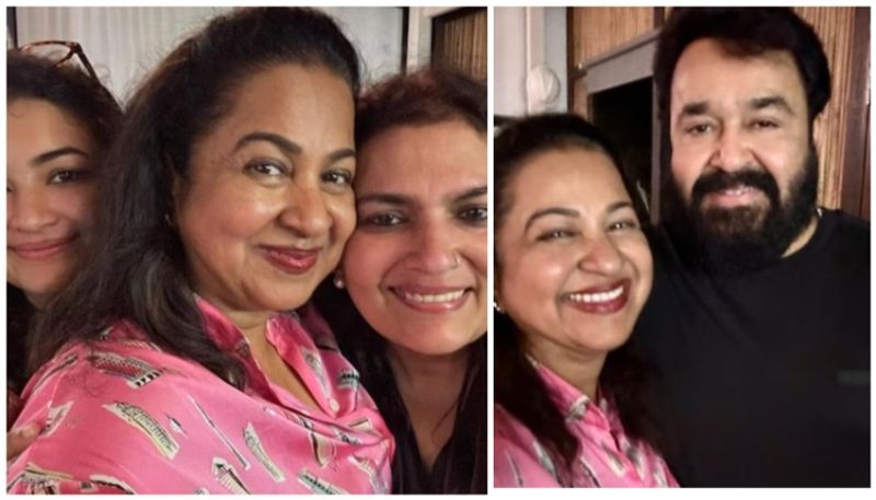 radhika sharad kumar with mohanlal family vvk