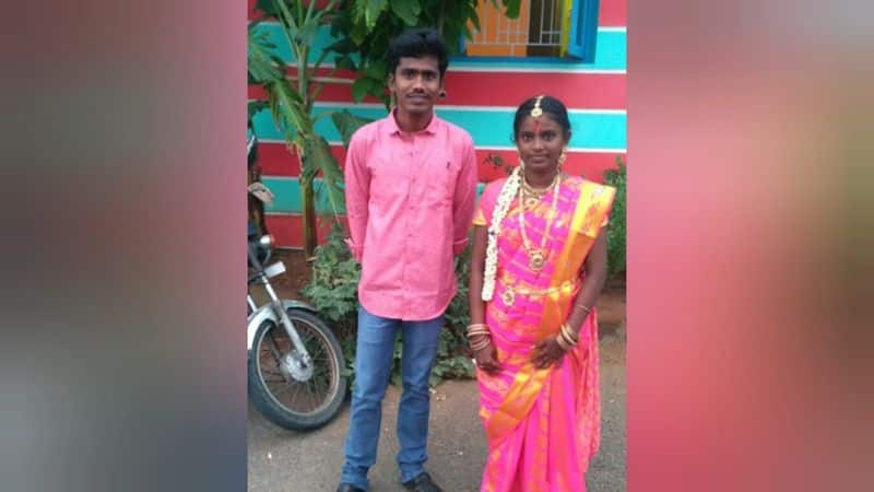 pregnant woman and husband killed road accident in dindigul district