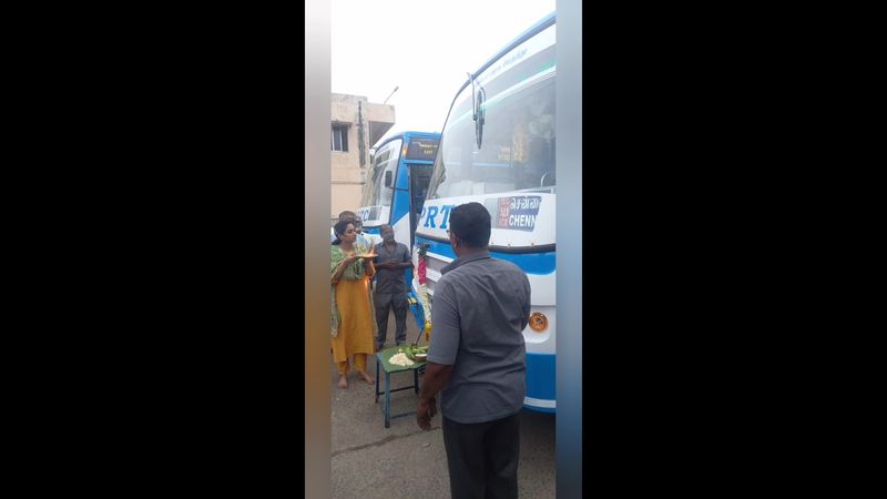 restructured new government bus got repair after just 10 km travel in puducherry