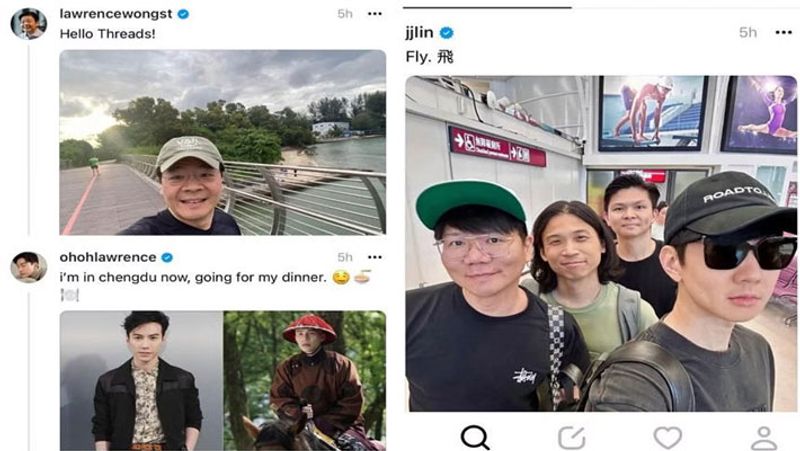 Singapore PM and Deputy PM, Mandopop superstar JJ Lin and others are among the early adopters of Threads.