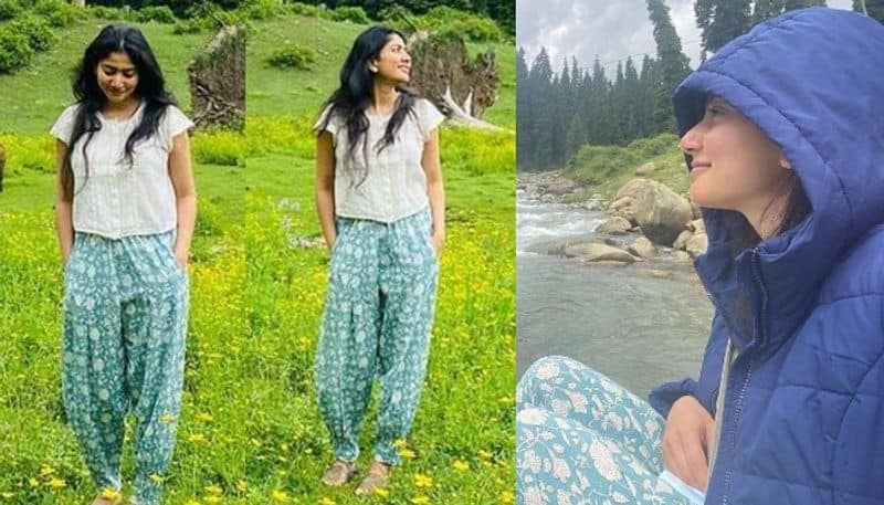 Actress  Sai Pallavi  enjoying Nature in beautiful Location Pics Goes Viral NSK