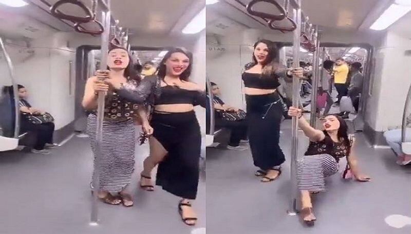 Porn kissing and fighting in Delhi Metro, now pole dancing video goes viral - bsb