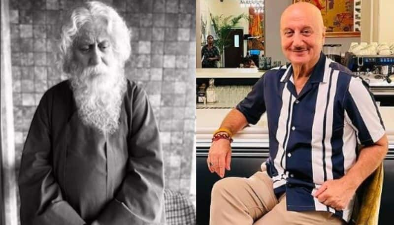 Anupam Kher to play Rabindranath Tagore role in his 538th film, first look viral sgk