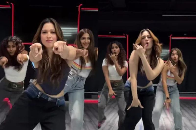 Tamannaah Bhatia Grooves To Kavaalaa From Jailer Viral video