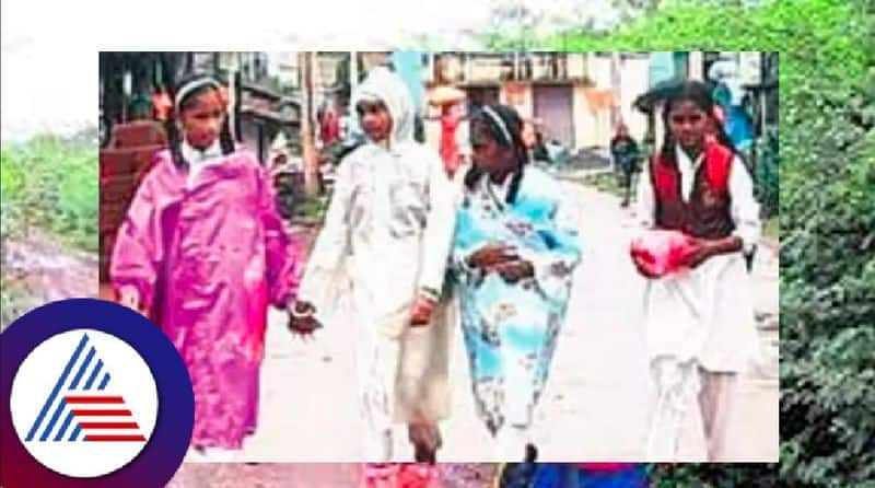 300 students who walk 5 km daily to reach school at haveri district rav