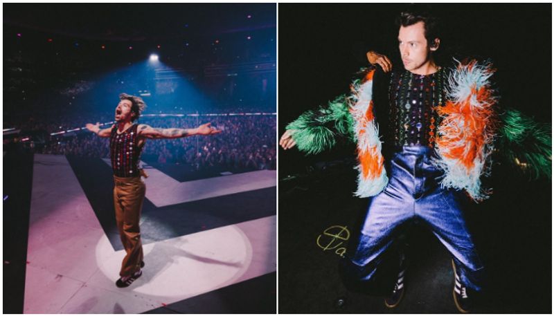 Harry Styles hit on stage during 'Love On Tour' concert, fan throws object at him; Watch Video MSW