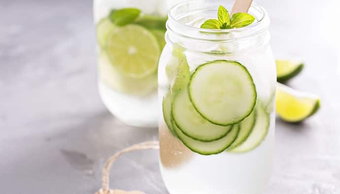 Cucumber detox water