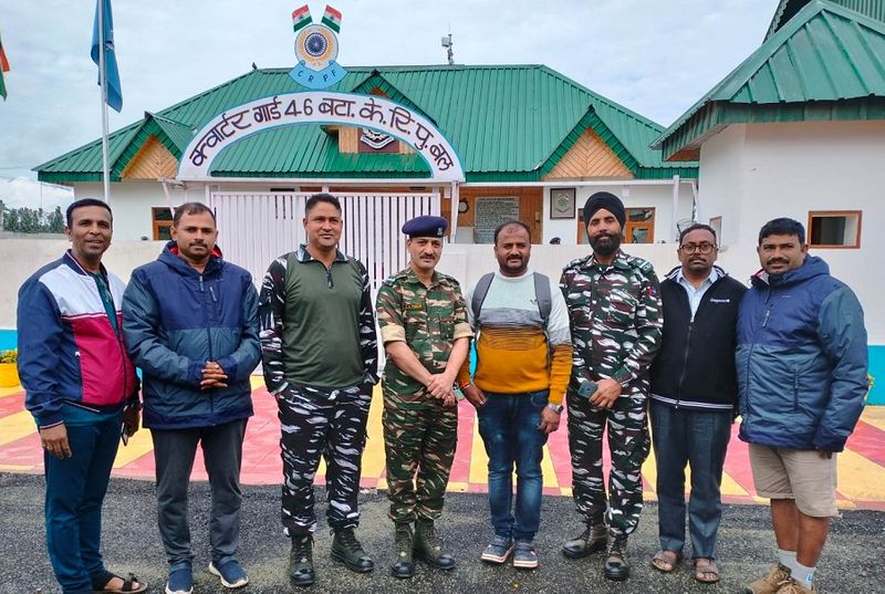 Luck was good the rain stopped and he was rescued in a copter the story of an Amarnath pilgrims gvd