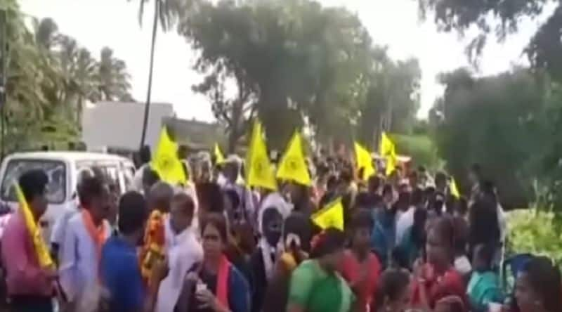 nandigiri pradakshine and participating in thousand of devotees at chikkaballapur gvd