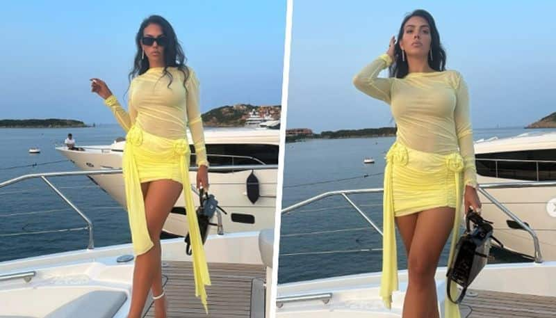 Entertainment SEXY Pictures: Cristiano Ronaldo's girlfriend Georgina Rodriguez stuns in see-through yellow dress osf