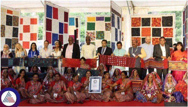 Lambani embroidery art get Guinness Book of Records Certificate acceptance at Hampi G20 meeting sat