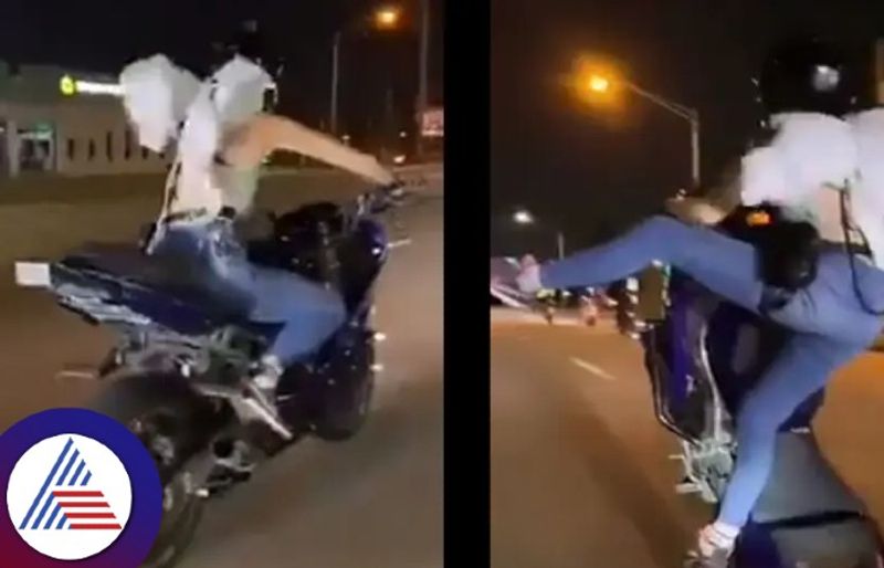 Girls bike stunt will leave your jaws dropped,  watch viral video Vin