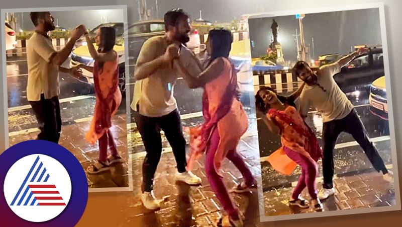 Couple Recreates Shahid Kareena Tum Se Hi Song In Heavy Rain Internet Loves Viral Video roo