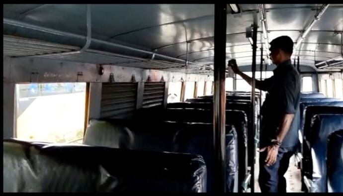 Kerala: Rat plays hide and seek with passengers in Palakkad's KSRTC bus
