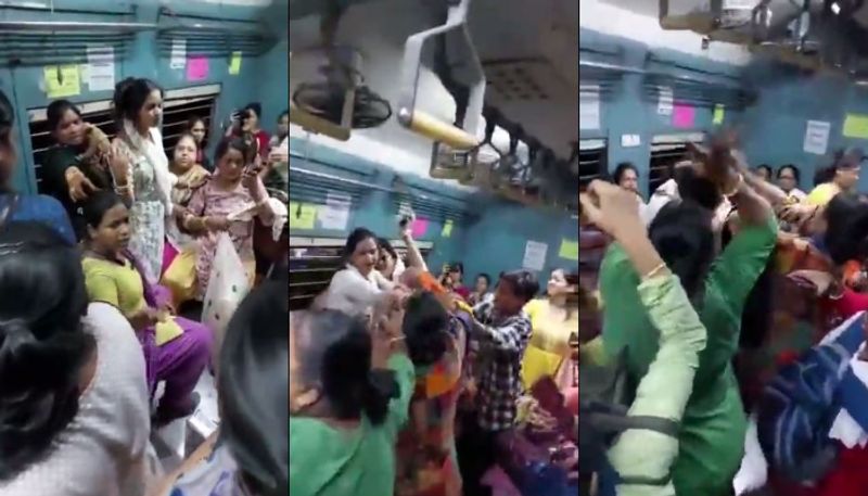 Viral Video: Women in Kolkata local train get into fight, beat each other with slippers RMA