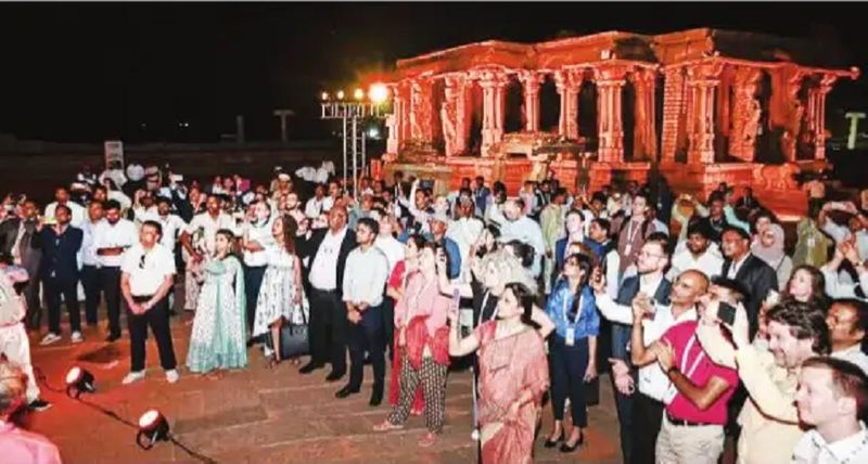 G 20 Delegates Likes to Vijayanagara Grand History gvd