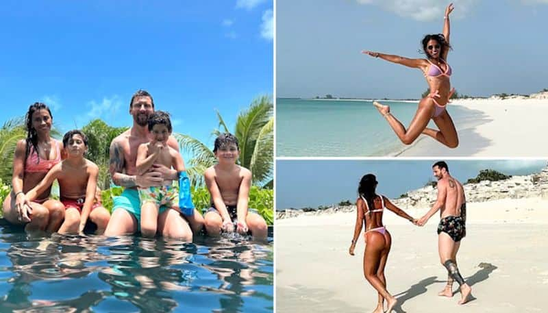 Entertainment Ahead of Inter Miami debut, Lionel Messi enjoys family time; wife Anotella Roccuzzo stuns in pink bikini osf