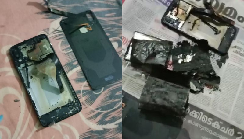 student mobile phone explodes in wayanad vkv