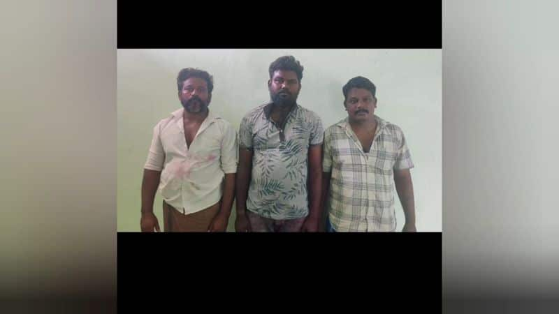 3 persons arrested who hit a police man in dindigul district