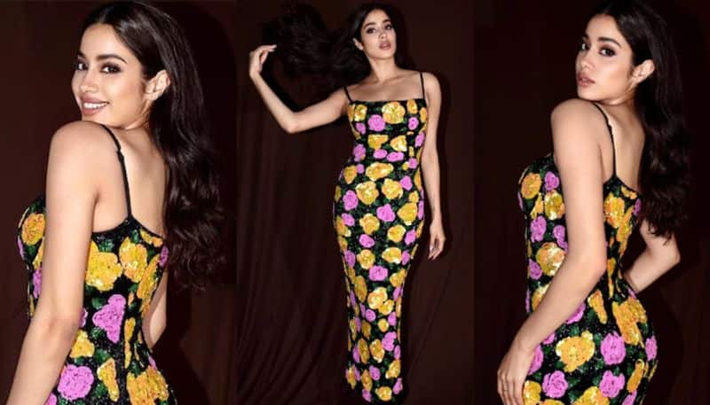 Janhvi Kapoor floral bodycon dress price azn 