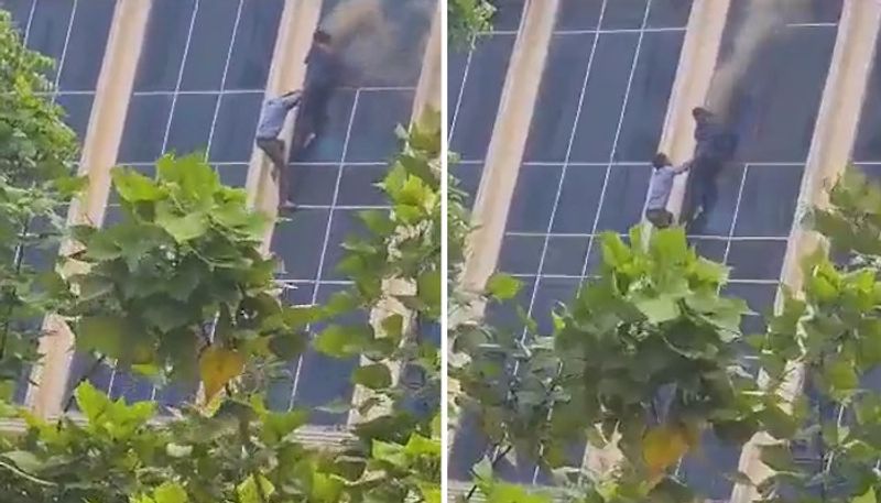 WATCH Fire breaks out at Great Noida shopping complex; videos of people jumping from windows go viral snt