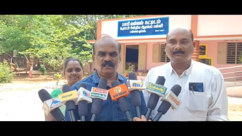 new building constructed in government school with help of old students in vellore district