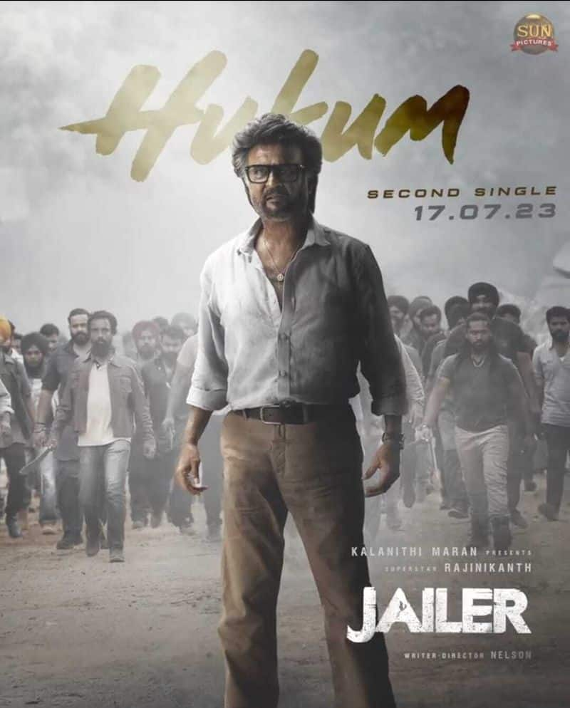 jailer movie second single Hukum release date announced 