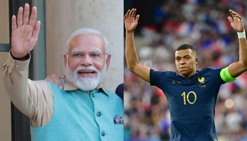 Kylian Mbappe probably known to more people in India than France says PM Modi gkc